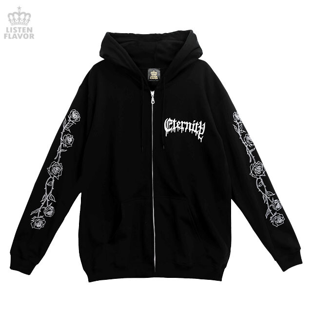 LISTEN FLAVOR Black Cypris Morpho Zip Hoodie - Tokyo Otaku Mode (TOM)