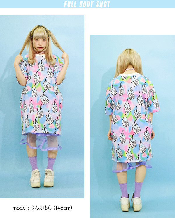 ACDC RAG Milk T-Shirt Dress: ACDC RAG - Tokyo Otaku Mode (TOM)