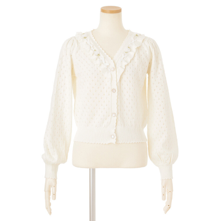 LIZ LISA V-Neck Perforated Cardigan - Tokyo Otaku Mode (TOM)