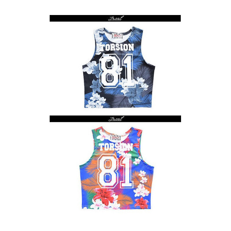 ACDC RAG Torsion Hawaiian Pattern Short Tank Top: ACDC RAG - Tokyo ...