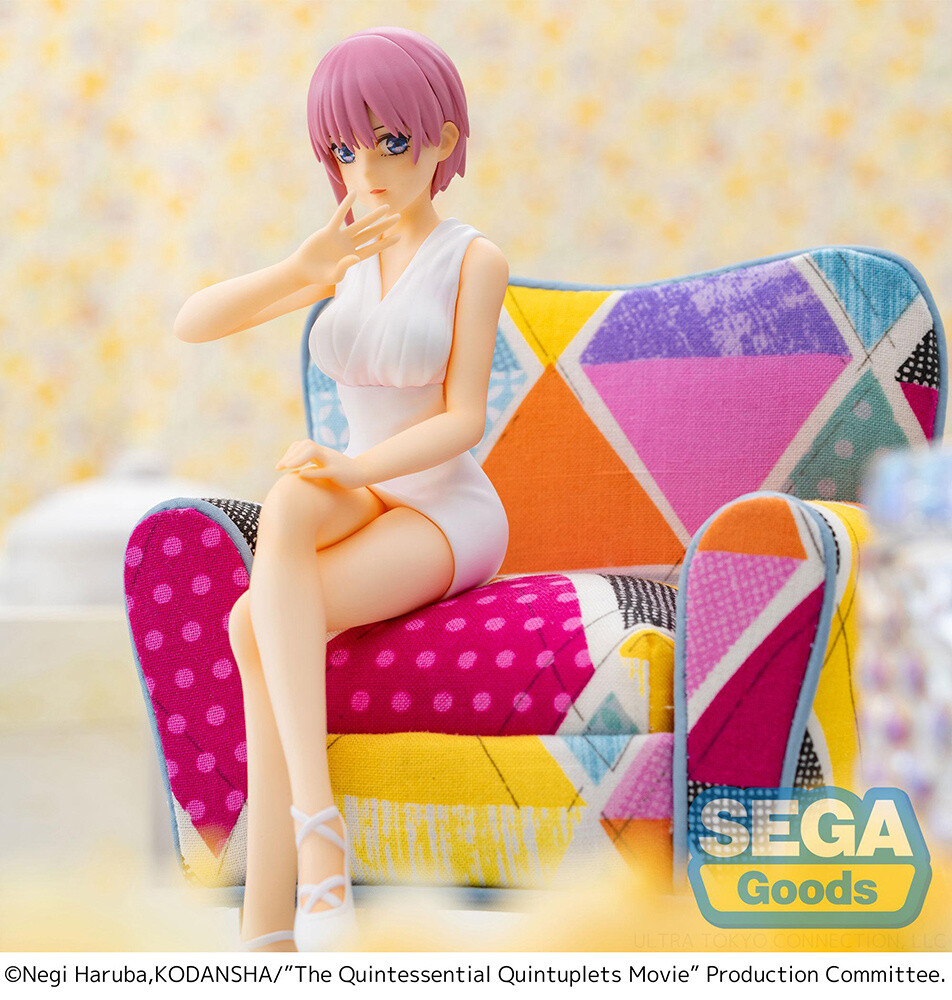 SEGA The Quintessential Quintuplets – Figura Ichika Nakano PM Perching – Collezionabile Con Base, Licenza Ufficiale