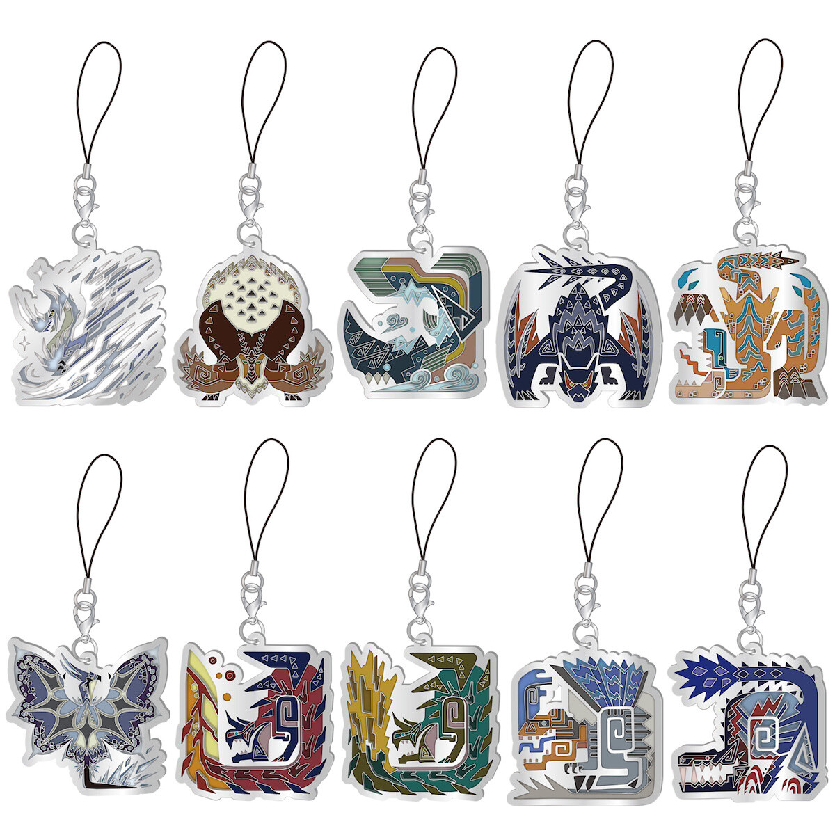 Monster Hunter World: Iceborne Monster Icon Stained Strap Collection ...