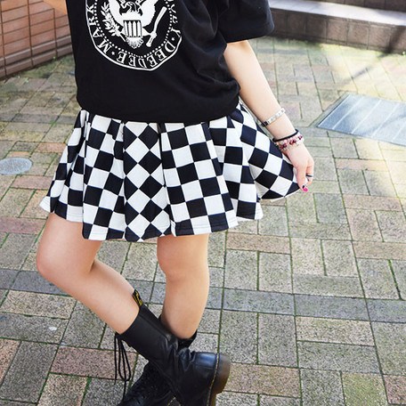 ACDC RAG Flag Flared Skirt: ACDC RAG - Tokyo Otaku Mode (TOM)