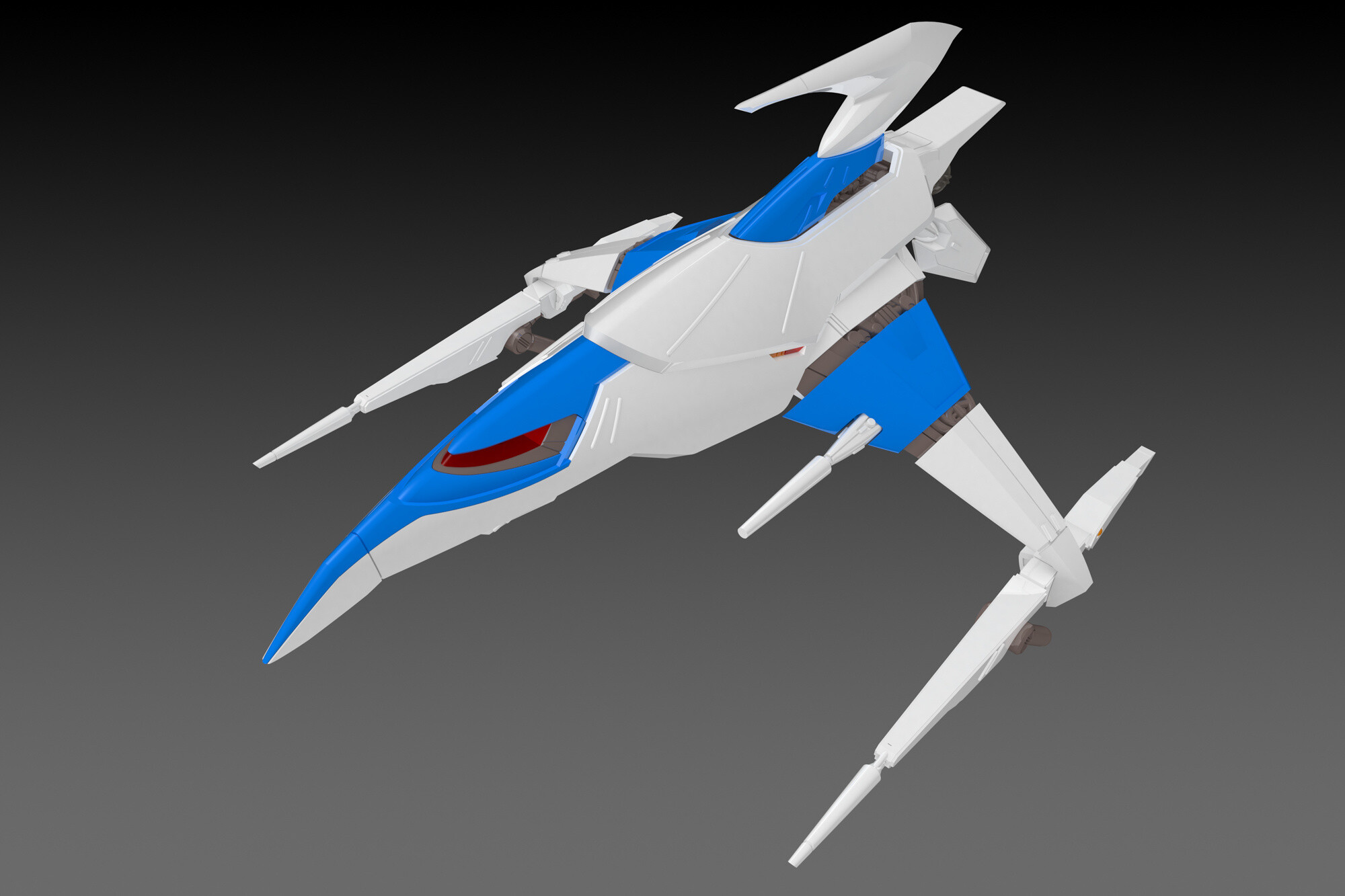 Darius Silver Hawk 3F-1B Space Fighter: 2P Color Ver. 1/144