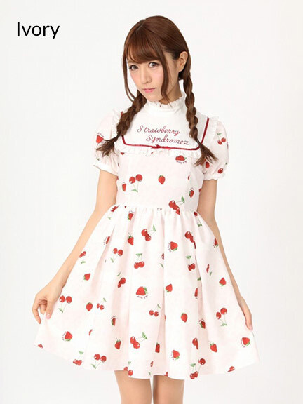 Ank Rouge LacyCherryBerry Embroidered Yoke Dress: Ank Rouge - Tokyo ...