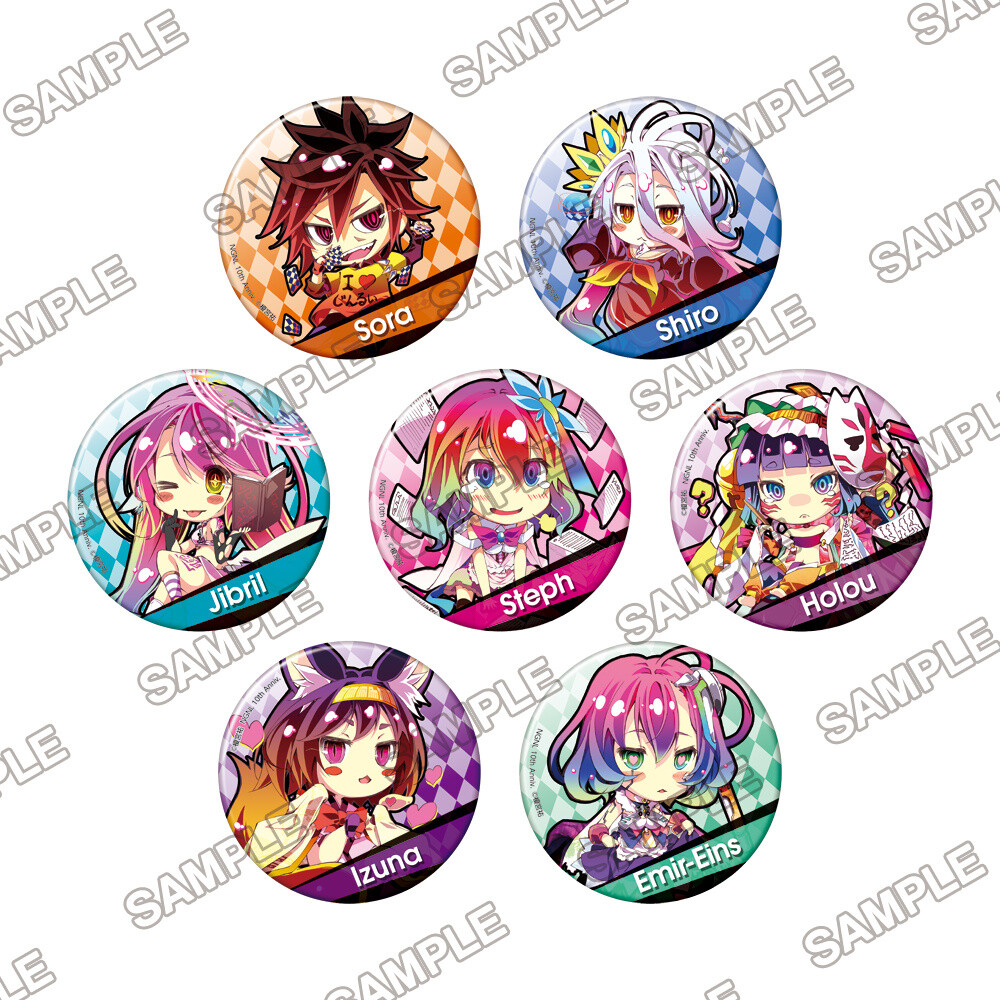 No Game No Life 10th Anniversary Trading Pin Badges (1 Pack) Tokyo