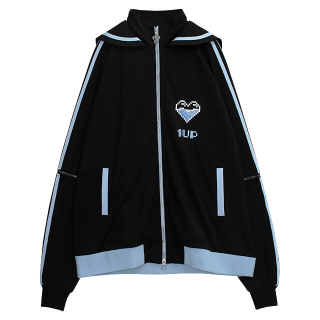 トップス the virgins lame heart logo sweat LISTEN FLAVOR 1-Up Heart Sailor Jersey Hoodie: Listen Flavor