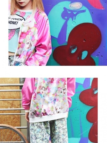 ACDC RAG Nameneko Candy Pattern Sukajan: ACDC RAG - Tokyo Otaku Mode (TOM)