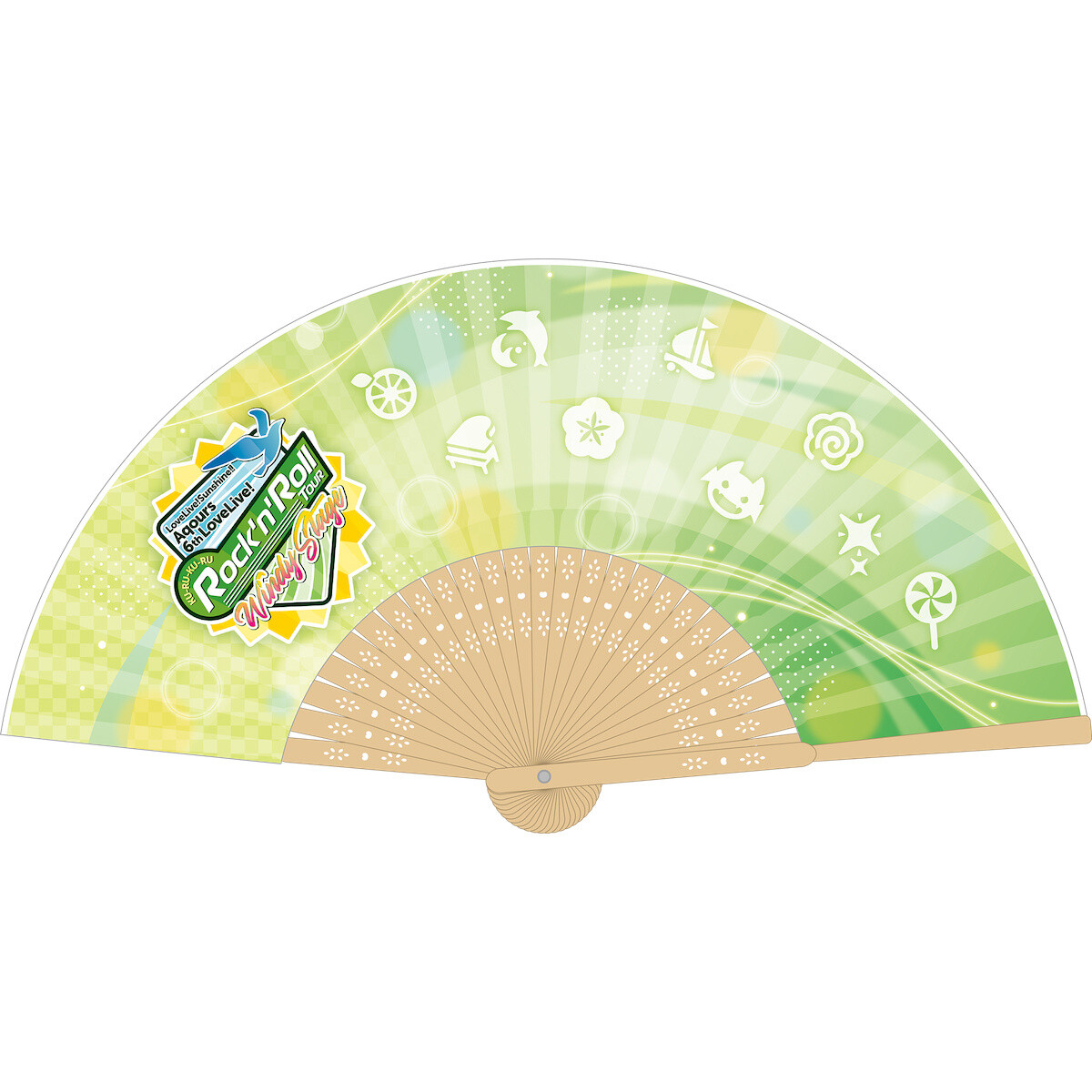 Love Live! Sunshine!! Aqours 6th LoveLive! ～KU-RU-KU-RU Rock 'n' Roll  TOUR～＜WINDY STAGE＞ Hand Fan