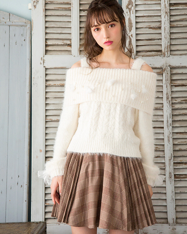 LIZ LISA Pleated Checkered Sukapan Skirt - Tokyo Otaku Mode