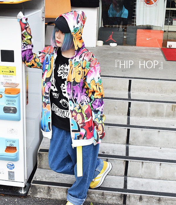 ACDC RAG Street Pattern Music Zip Hoodie - Tokyo Otaku Mode (TOM)