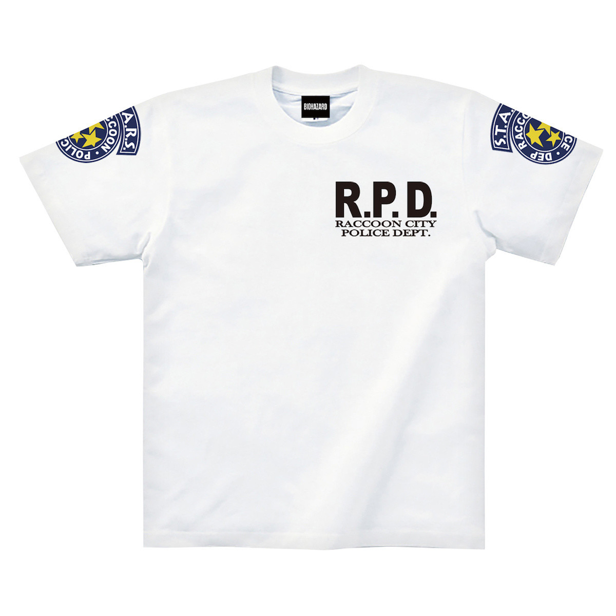 Resident Evil RPD Stars Raccoon à Manches Courtes Tee T-shirt Cosplay Costume 