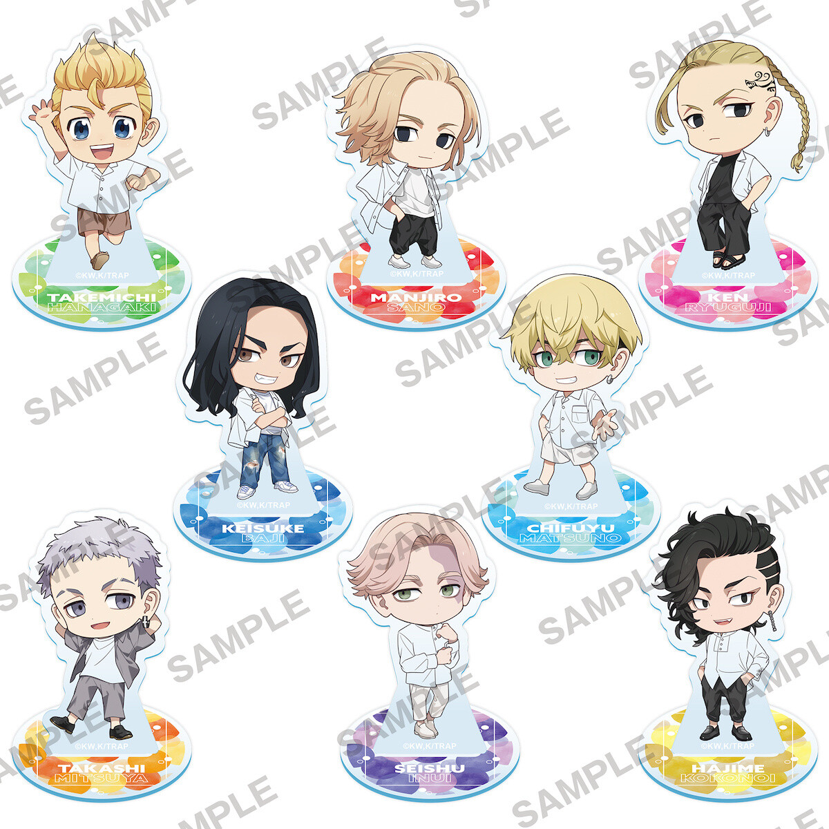 AmiAmi [Character & Hobby Shop]  TV Anime Tokyo Revengers Trading  Ani-Art Acrylic Nameplate 8Pack BOX(Released)