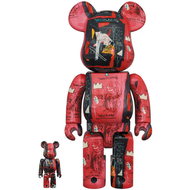 New Flame Andy Warhol & Jean-Michel Basquiat - BE@RBRICK / BE