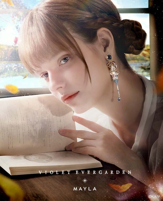 あ*か様 MAYLA VIOLET EVERGARDEN ピアス MAYLA Violet Evergarden Iconique Ear Object Story No. 7: Mayla