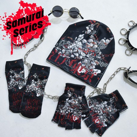 ACDC RAG Punk Samurai Fingerless Gloves - Tokyo Otaku Mode (TOM)