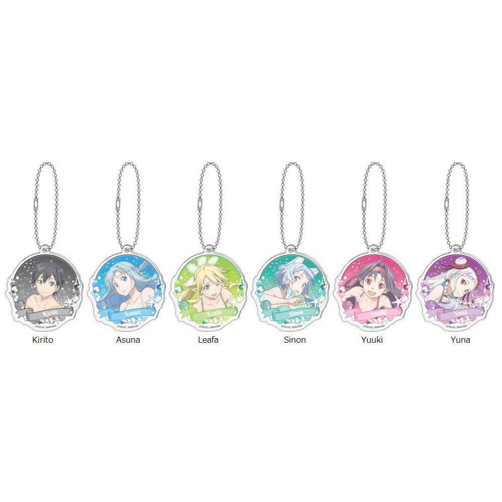 Sword Art Online the Movie Swimsuit Acrylic Keychain Charm Collection ...