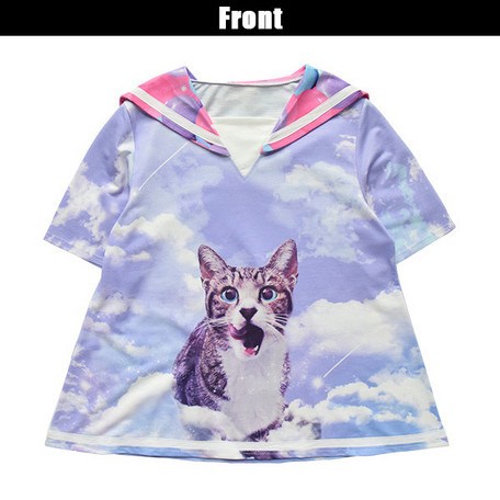 ACDC RAG Cat Short Sleeve Sailor T-Shirt - Tokyo Otaku Mode (TOM)