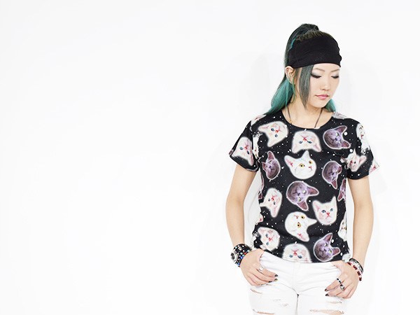 ACDC RAG Cat Petite T-Shirt: ACDC RAG - Tokyo Otaku Mode (TOM)