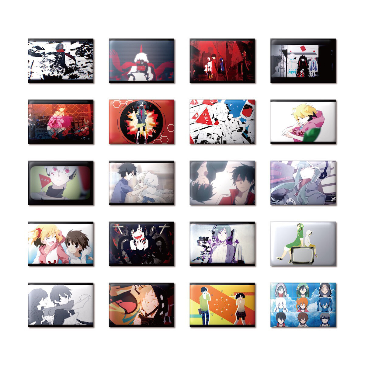 Kagerou Project ピンバッジ Kagerou Project Rectangular Trading Badge Collection - Tokyo