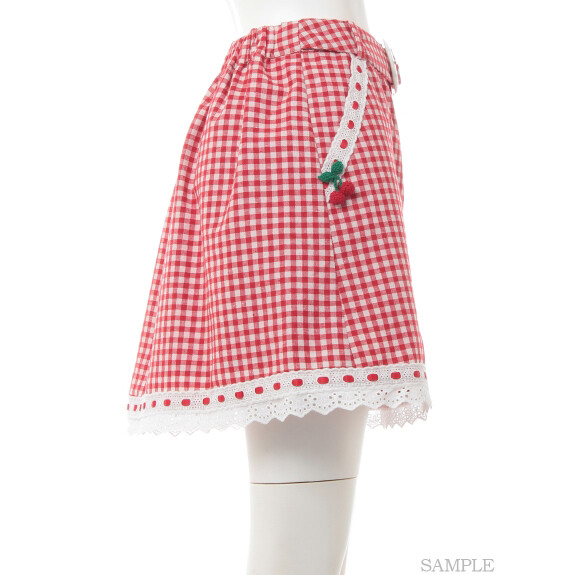 Swankiss Cherry Motif Gingham Skirt: Swankiss - Tokyo Otaku Mode (tom)