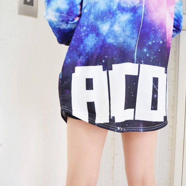ACDC RAG 27 Cosmic Pattern Long Hoodie: ACDC RAG - Tokyo Otaku Mode (TOM)