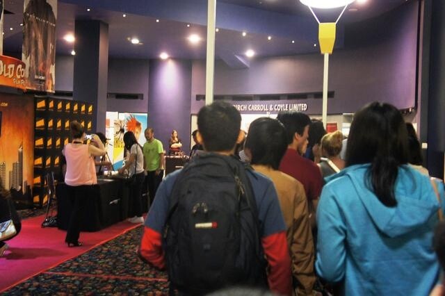 The theater was packed. 4