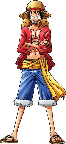 One Piece Monkey D. Luffy Chest Scar - One Piece Luffy - Tapestry