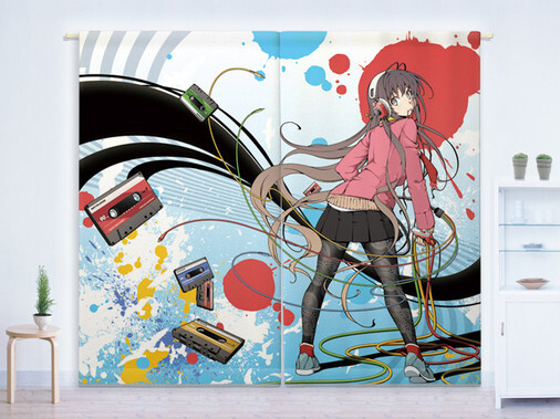 Aka Ringo Illustrated Curtains © Aka Ringo 1