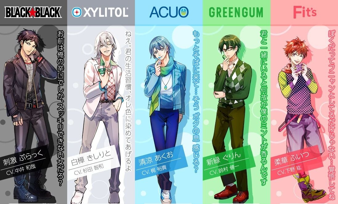 Gum is turned into five handsome young men. 1