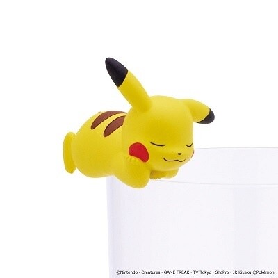 Cute Gatcha Figures of Pikachu that Hang from the Rim of Your Cup 1