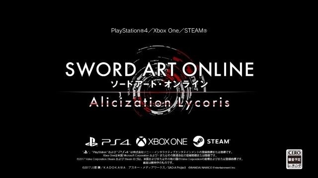 SWORD ART ONLINE Alicization Lycoris on Steam