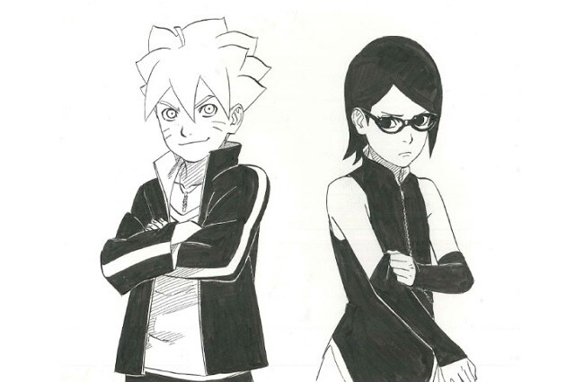 Sarada Uchiha- Naruto by Masayi Kishimoto manga • concept art, #manga…