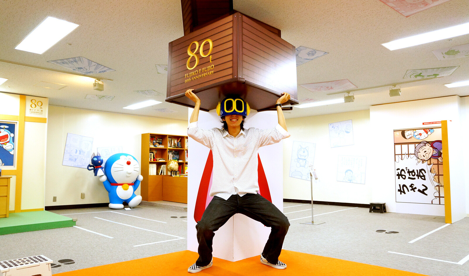 Lifting an extremely heavy object as Perman. 10