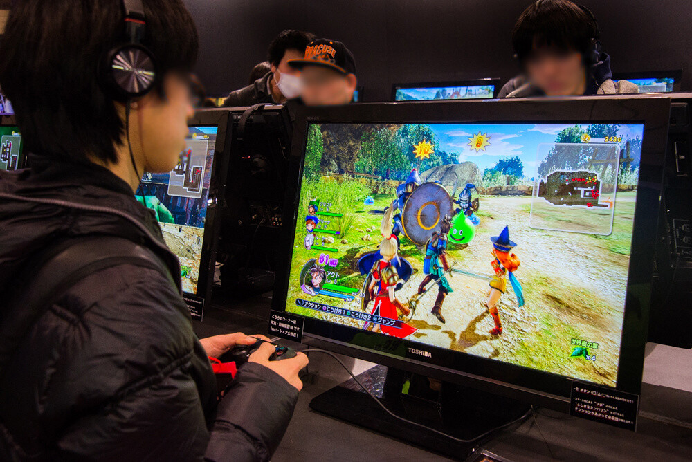 At the Square Enix Booth, an area was set up where visitors could be the first in the world to test play the new game Dragon Quest Heroes. © 2012-2014 ARMOR PROJECT / BIRD STUDIO / SQUARE ENIX. All Rights Reserved. 28