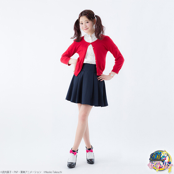 The socks being worn (full view, with ribbon) 4