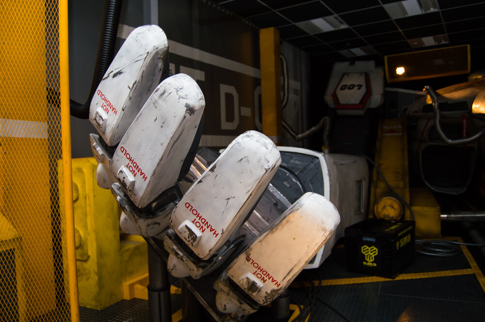 Each of the parts were hauled up to the eighth floor using a gigantic crane. 2