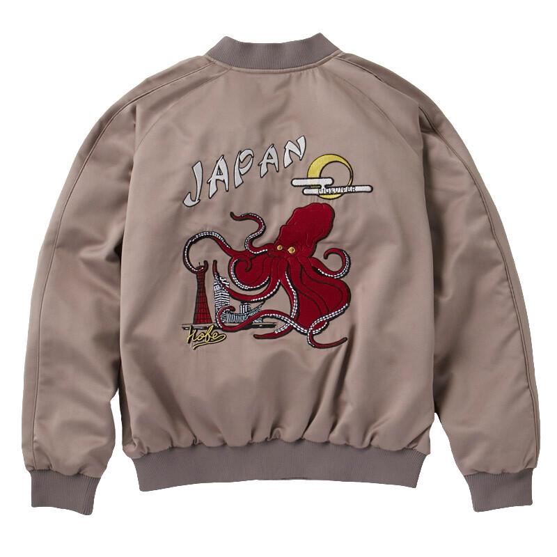 Regional Sukajan Jacket: Kobe (Reverse) - Octopus 7