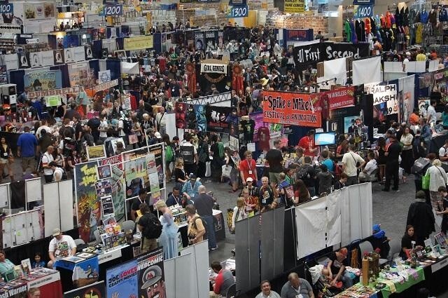 The Comic-Con venue was largely taken over by small to medium-size publishers. 0
