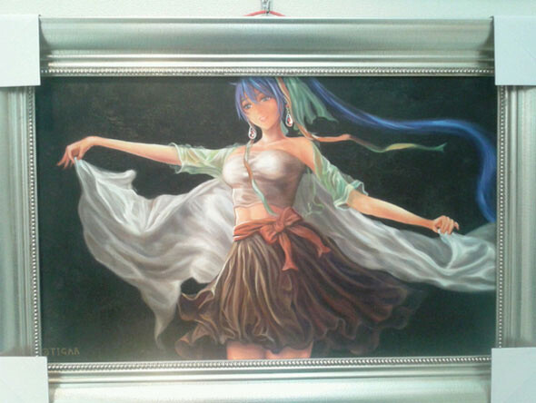 Gallery Egao Expresses Otaku Art in a New Way Using the Techniques of Oil Painting! 0