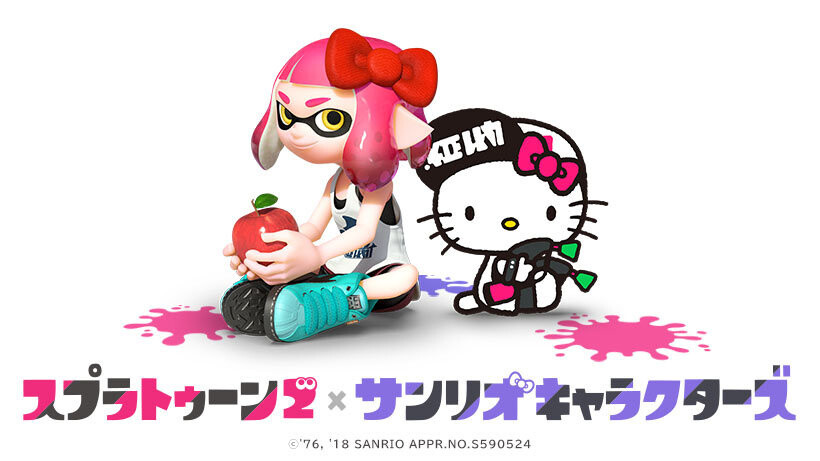 XL スプラトゥーン2 サンリオ KIRIMICHAN キリミちゃん　Tシャツ