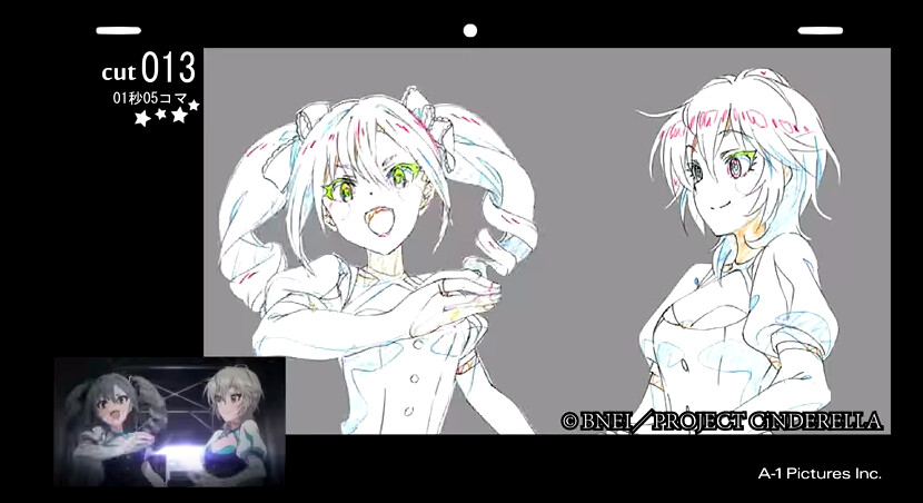 “The Idolmaster Cinderella Girls” Opening Key Animations Move! 4