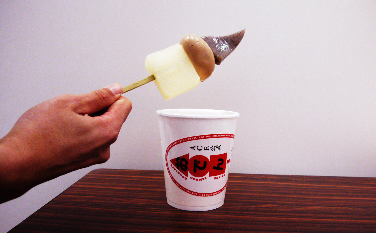 The ACE logo was presented using different ingredients in the “ACE Oden.” 3