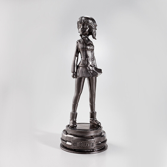 Full Metal Miho! Girls und Panzer Heroine Posed Atop Her Tank in Shiny Metal Statue 7