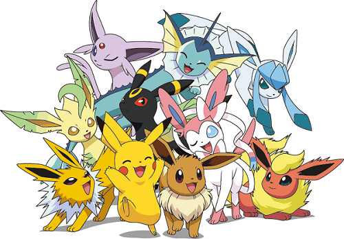 © Nintendo Co. Ltd., Creatures Inc., Game Freak Inc., TV Tokyo Corp., ShoPro, R Kikaku  © Pokémon  © 2013 Pikachu Project 1