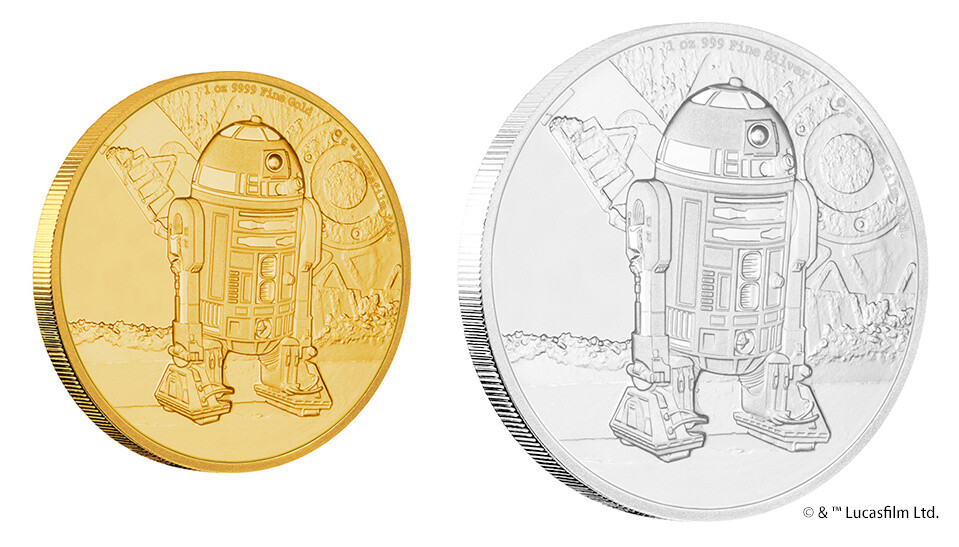 R2-D2™ Is Looking More Fabulous Than Ever in This Selection of Rare Coins Featuring that Fateful Encounter with Luke in Star Wars: Episode IV! 0