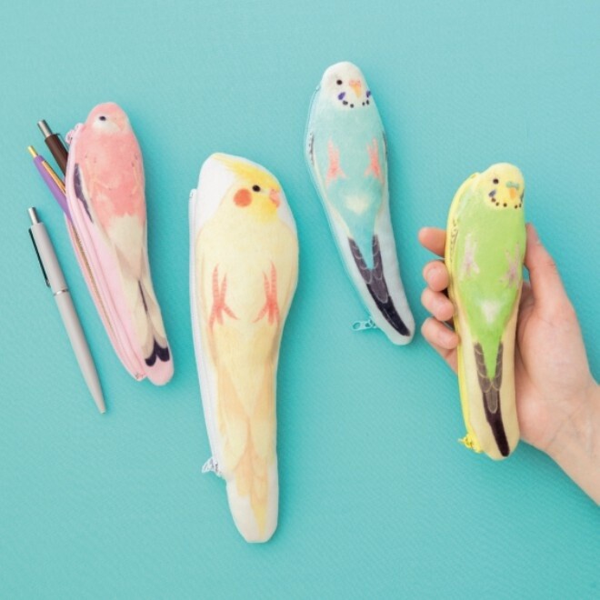 YOU+MORE! Recreate Cuteness of Parakeets as Pen Pouches! 1
