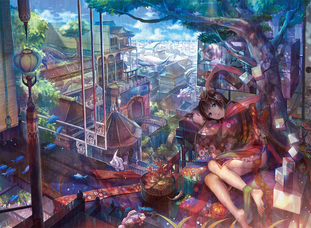 "A Heavenly Maiden's Afternoon" by fuzichoco 5