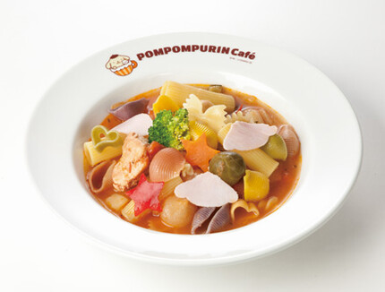 Minestrone soup with fresh vegetables and pasta 1