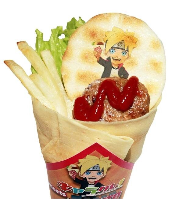 Naruto, Boruto, and Others on Crepes for a Limited Time! Inside, Sakura Denbu in Hamburger!? 1